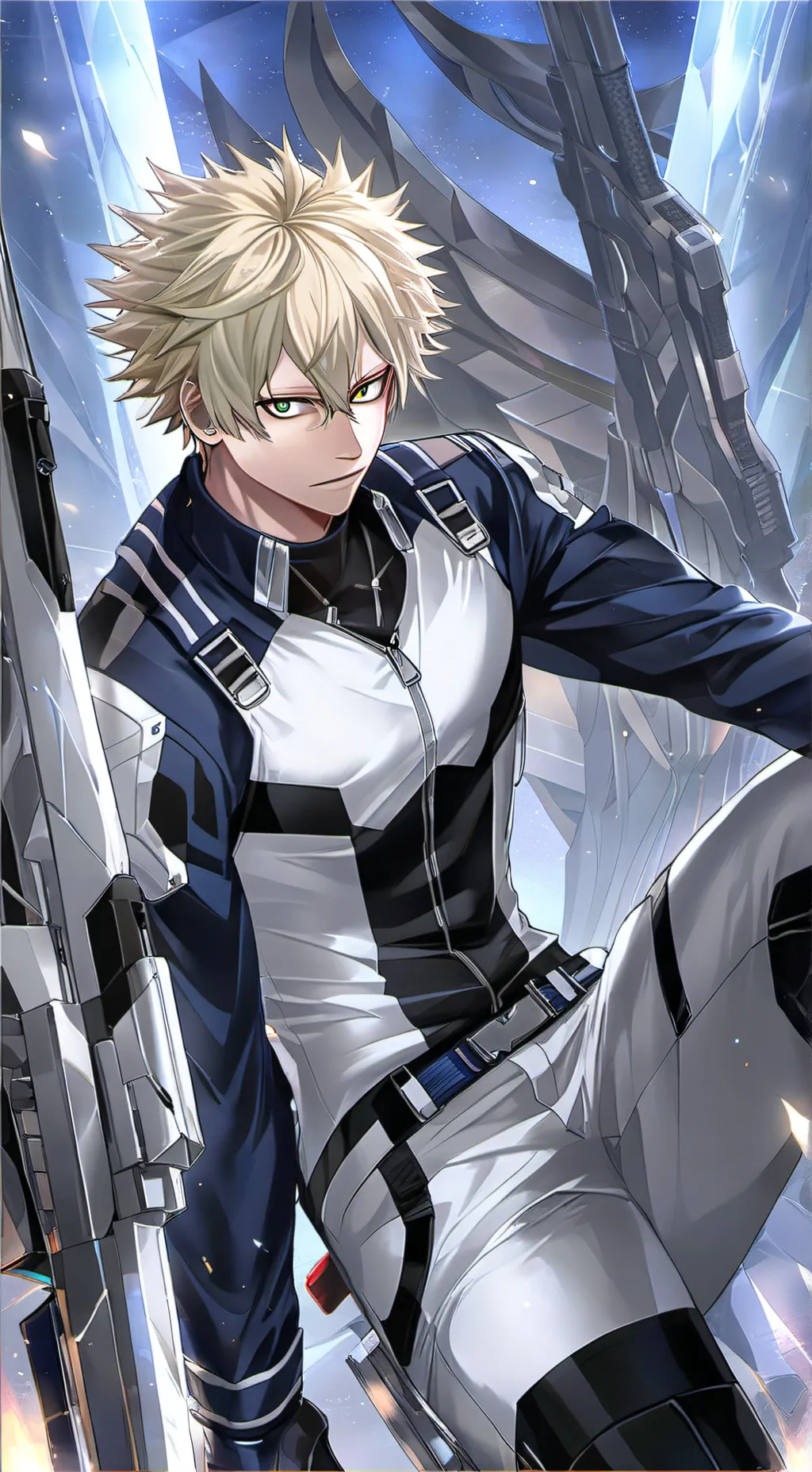 ai character: Katsuki Bakugo background