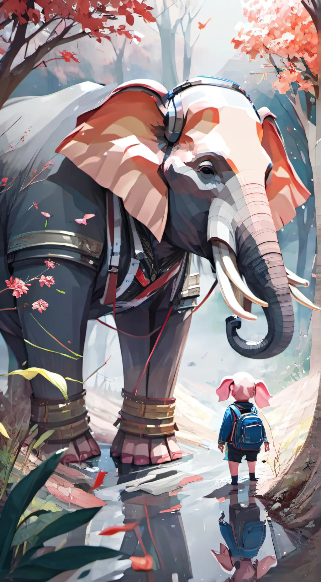 ai character: Gerald and piggie background