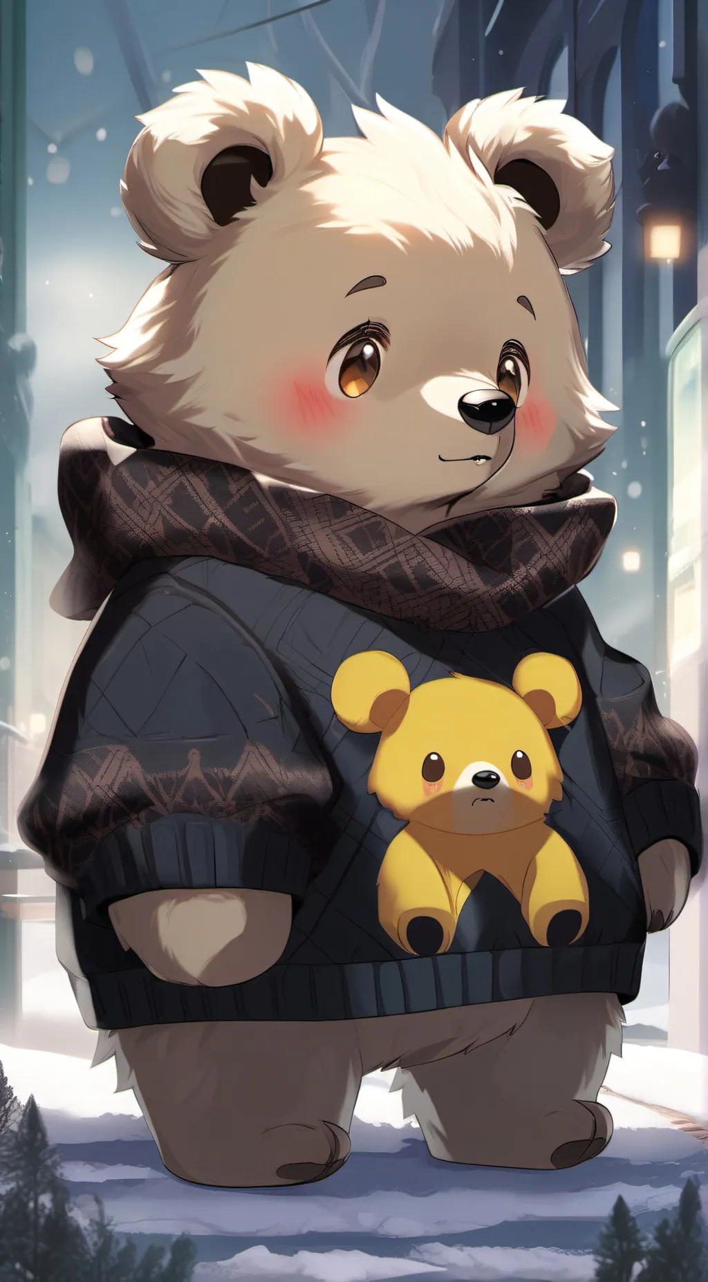 ai character: Grizzly  background