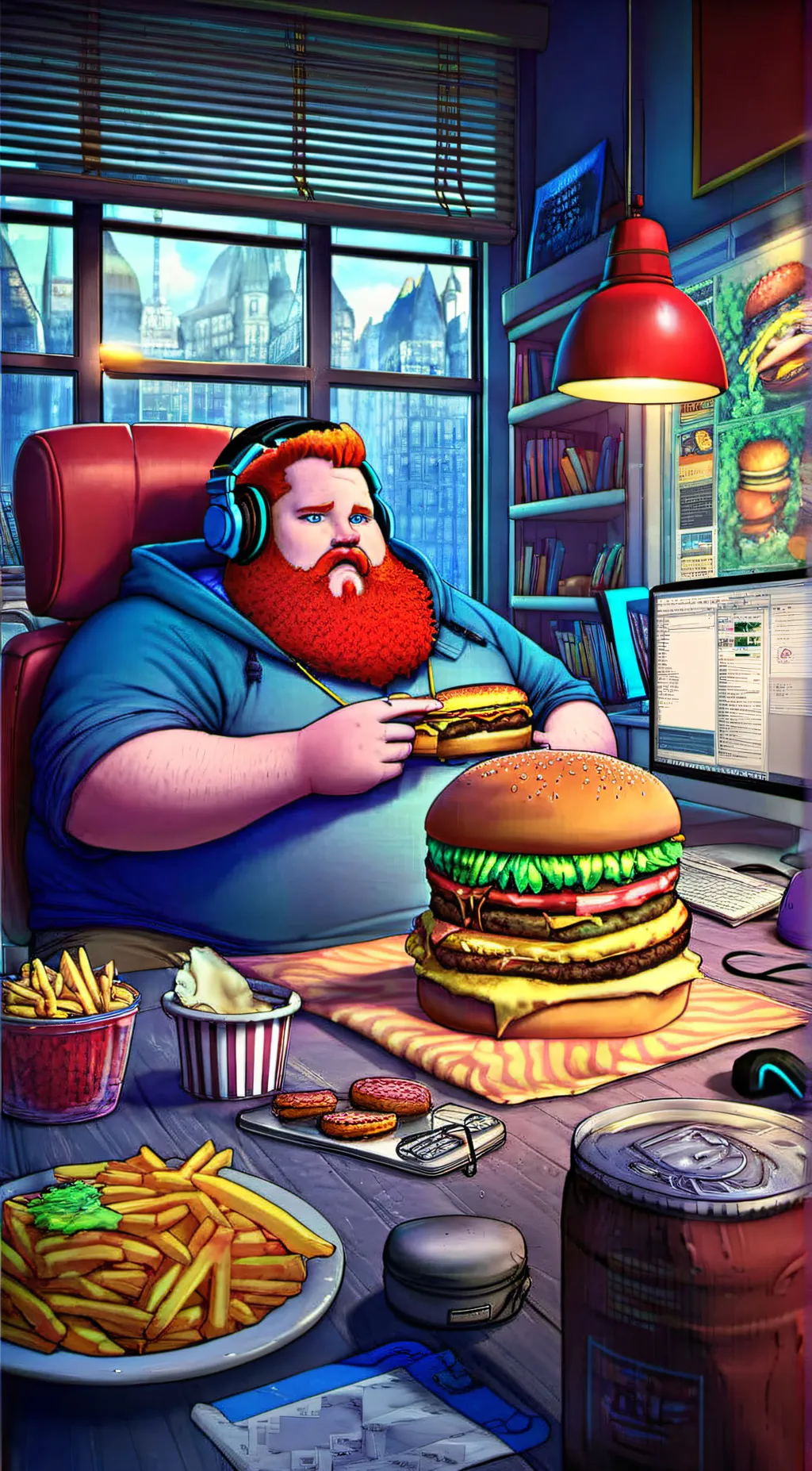 ai character: Caseoh background