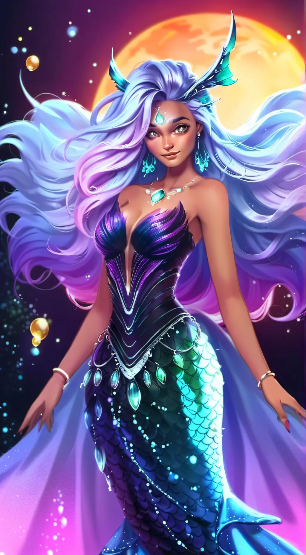 ai character: Luna background