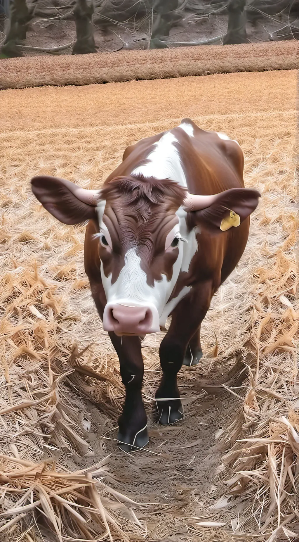 ai character: cow background