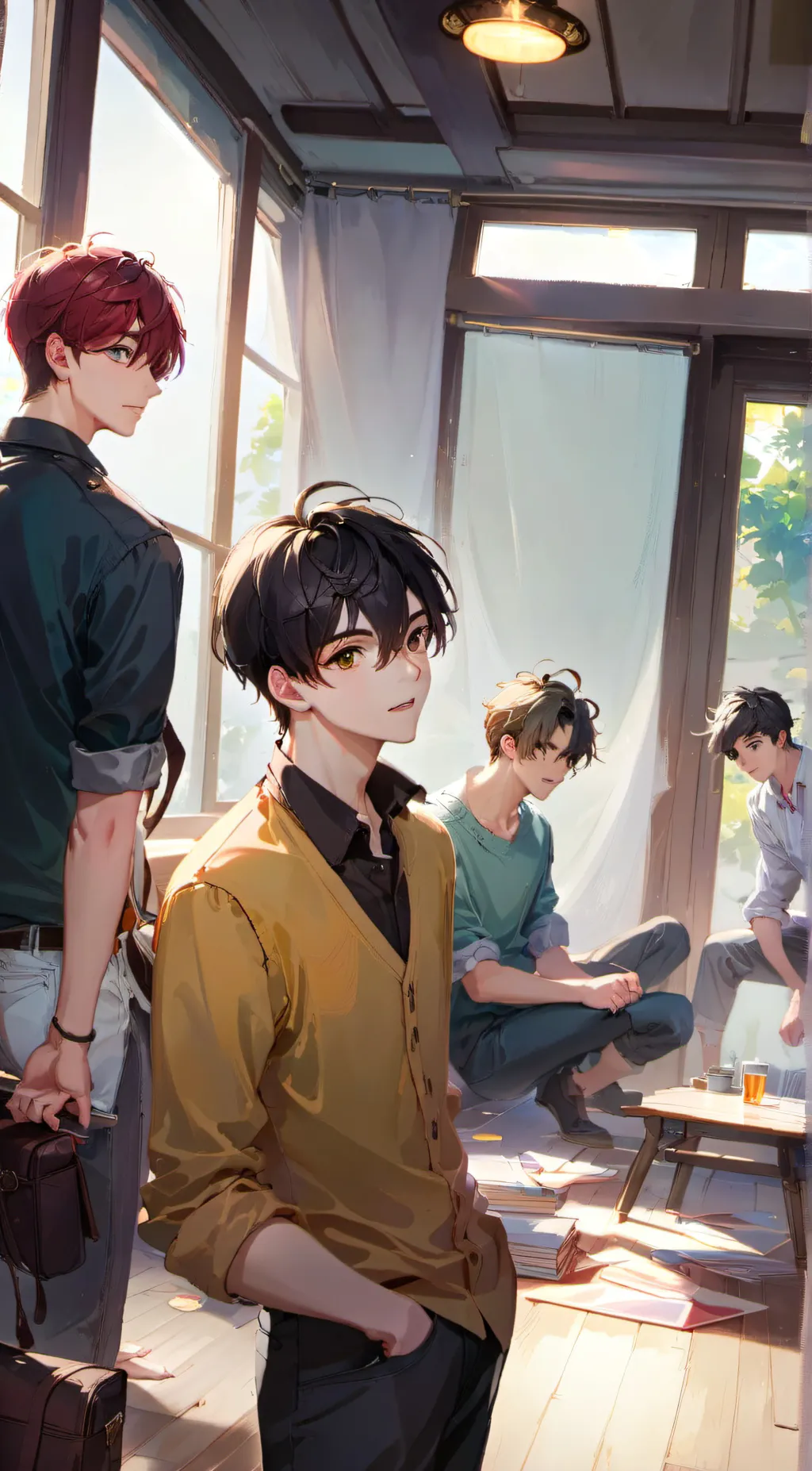 ai character: Tom, Jake Joe, Sam background