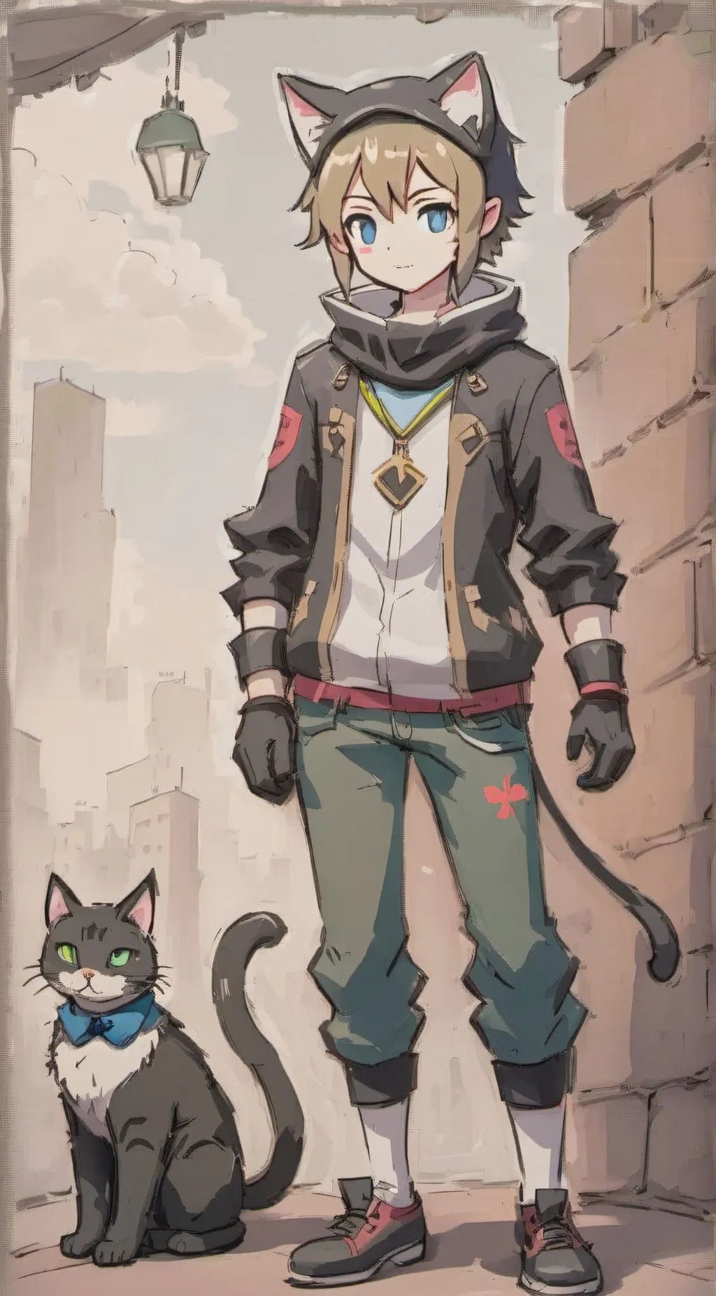 ai character: Cosplayer Lenny background