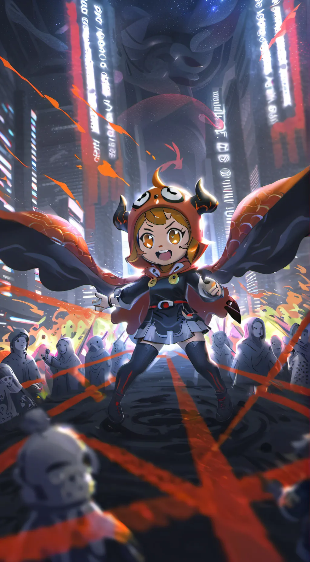 ai character: Navey  background