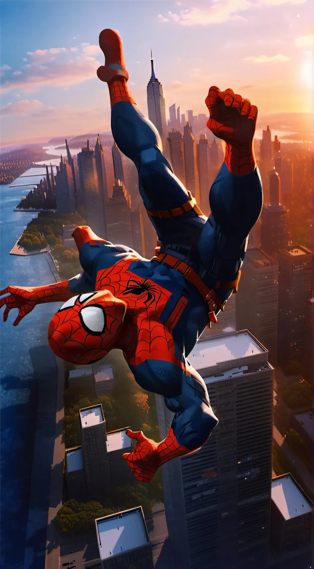 ai character: Spider-Man  background