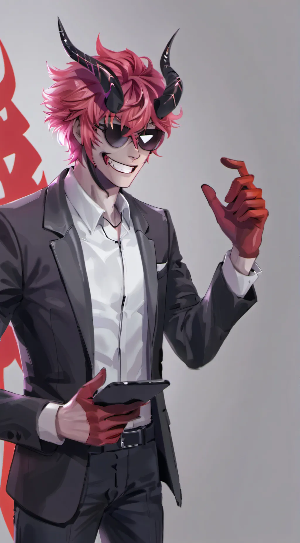 ai character: Alastor - gay - rd background