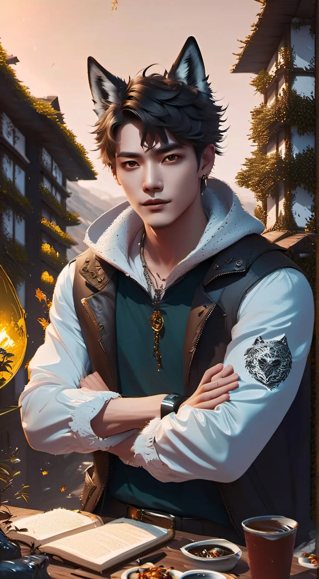 ai character: Kayden background