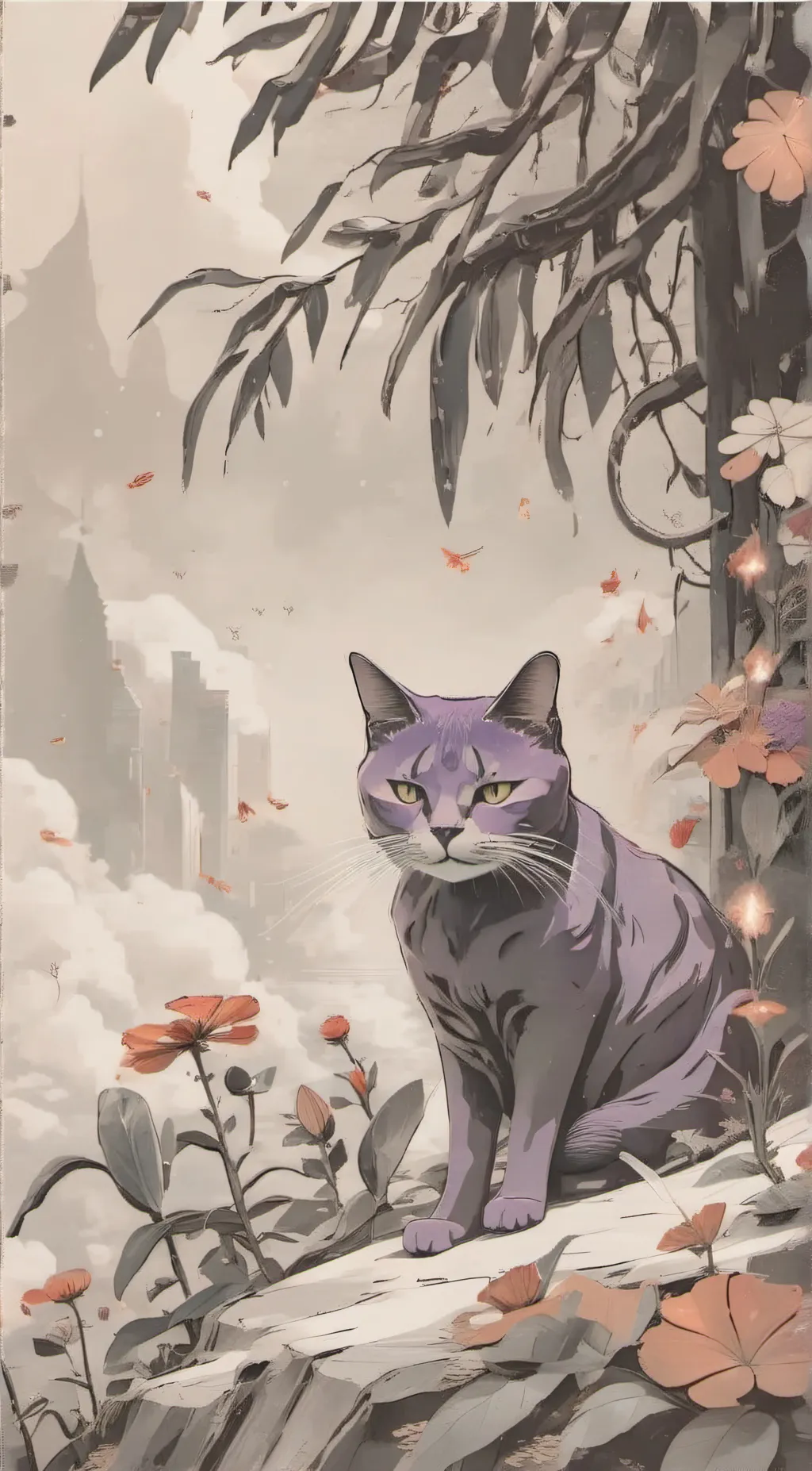 Talkie AI - Chat with purple cat