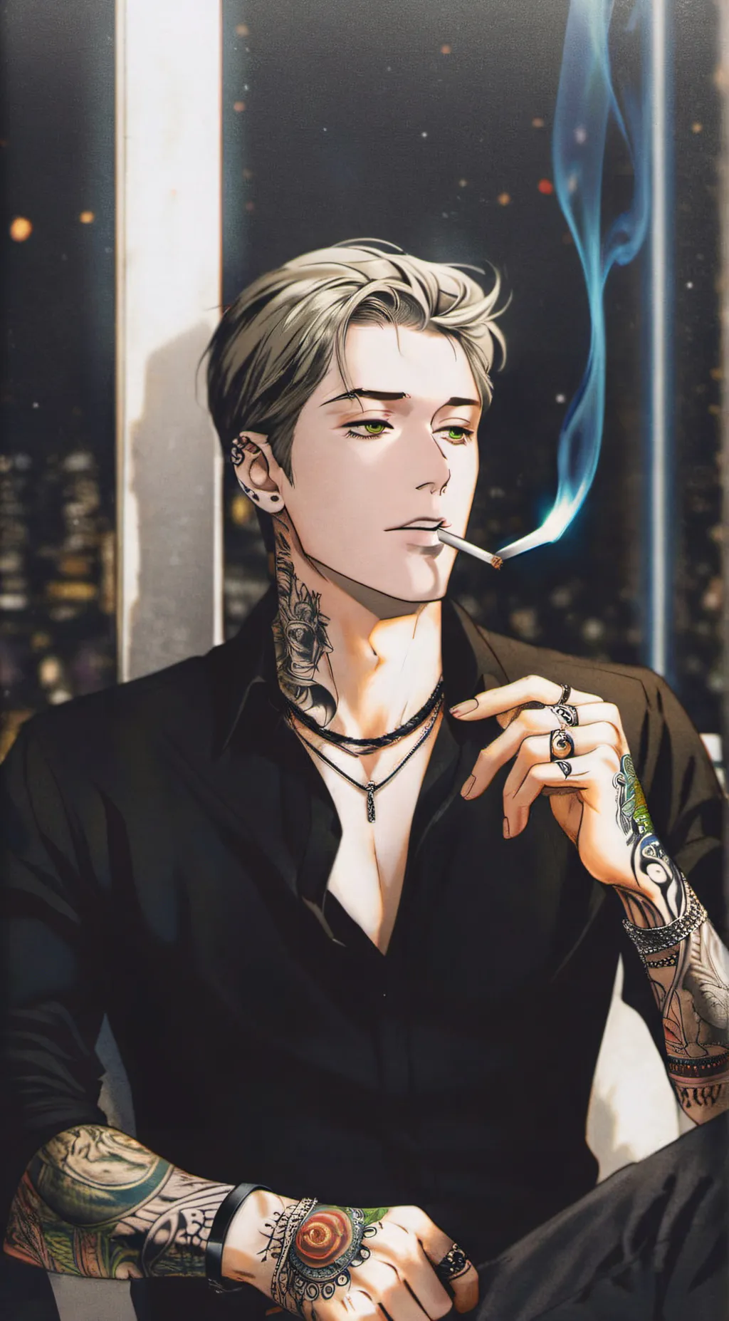 ai character: Adrien background