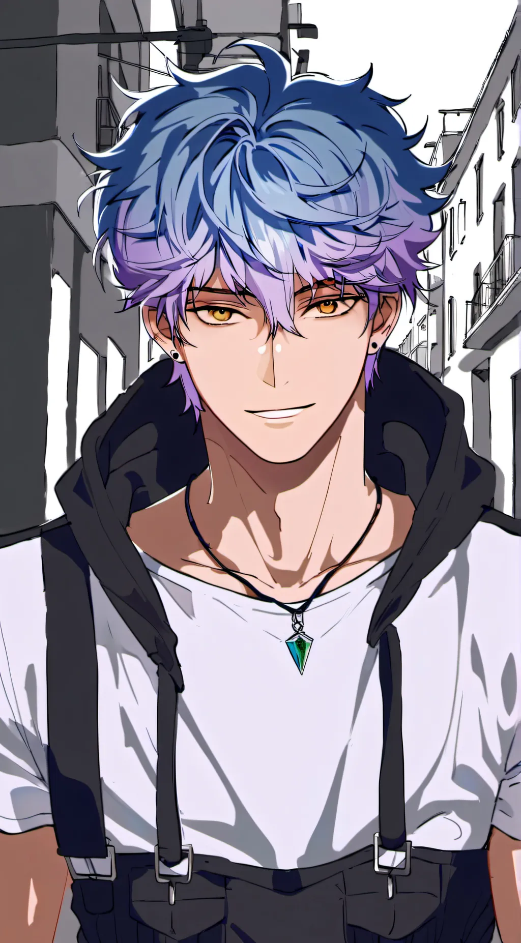 ai character: Leon background