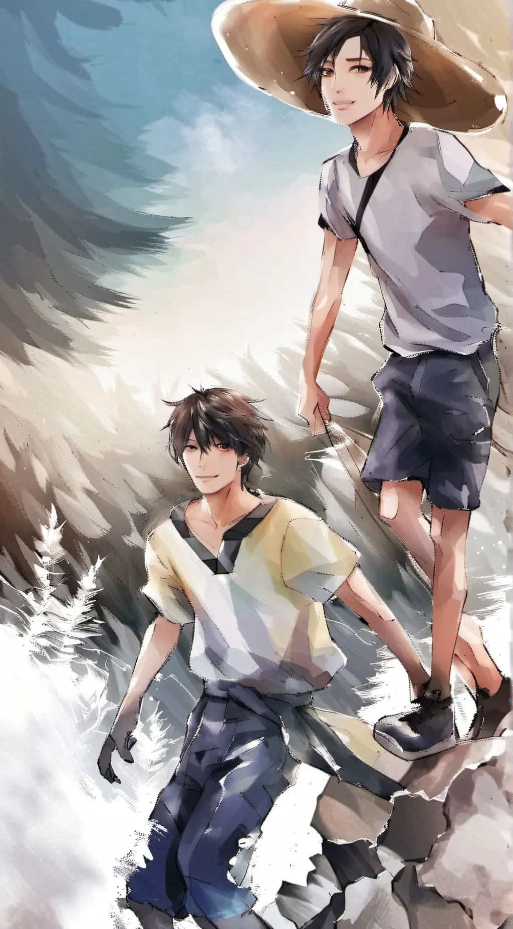 ai character: leo and zach background