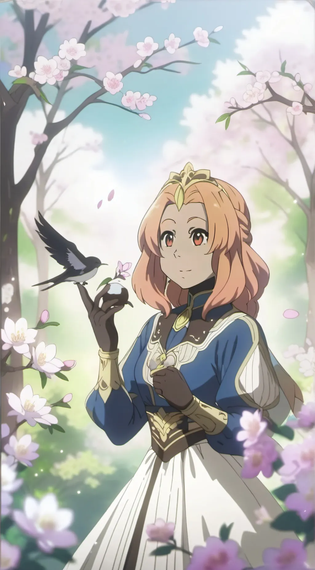 ai character: Rose background