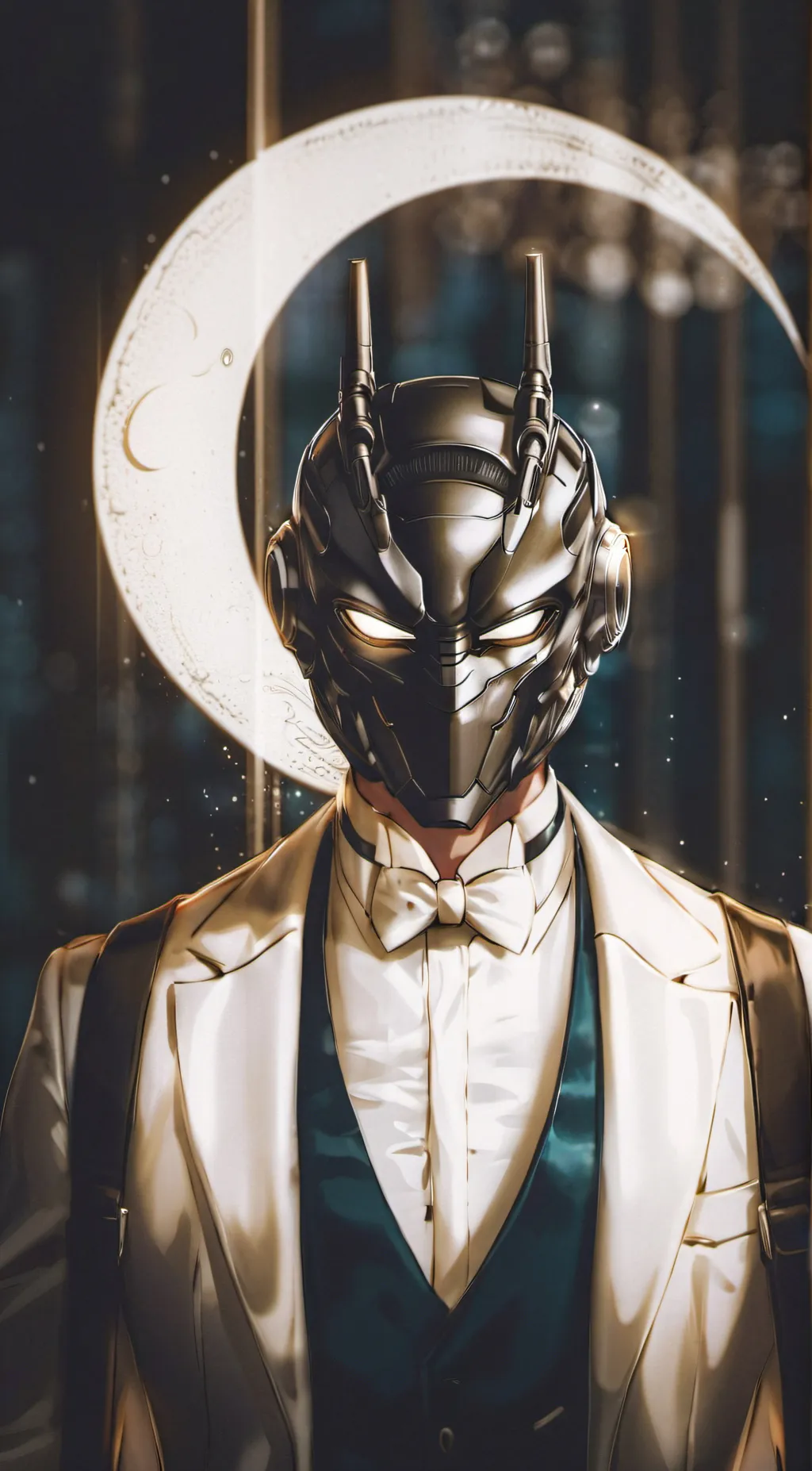 ai character: crescent background