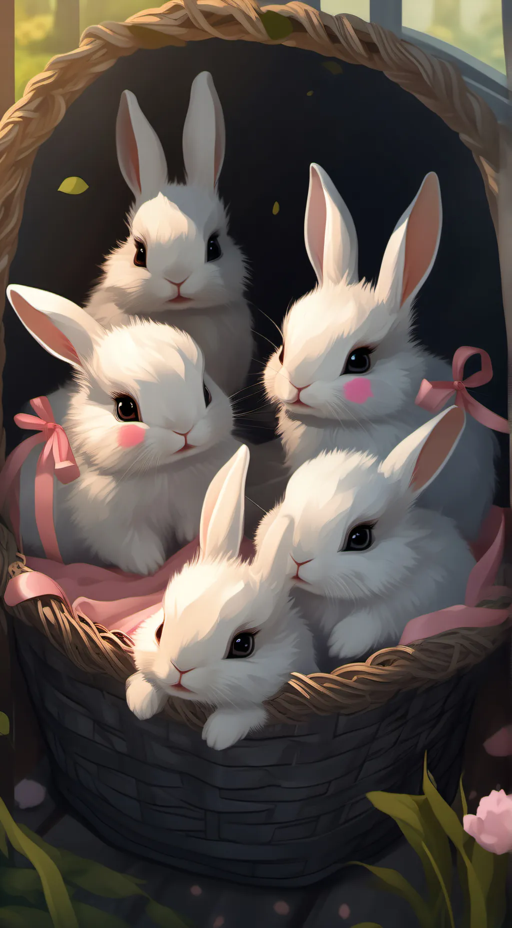 ai character: Baby Bunnies background