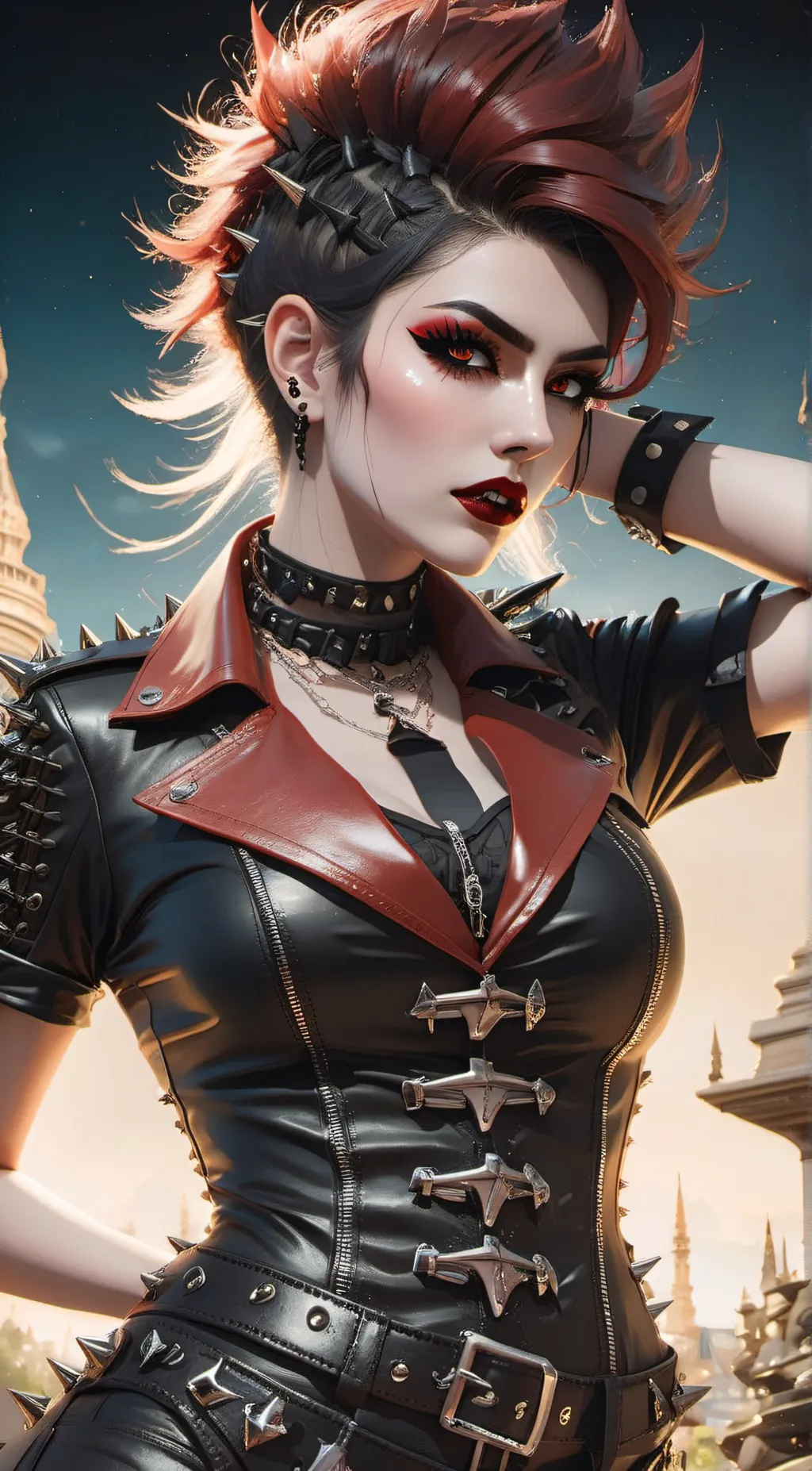 ai character: Lizzy White background