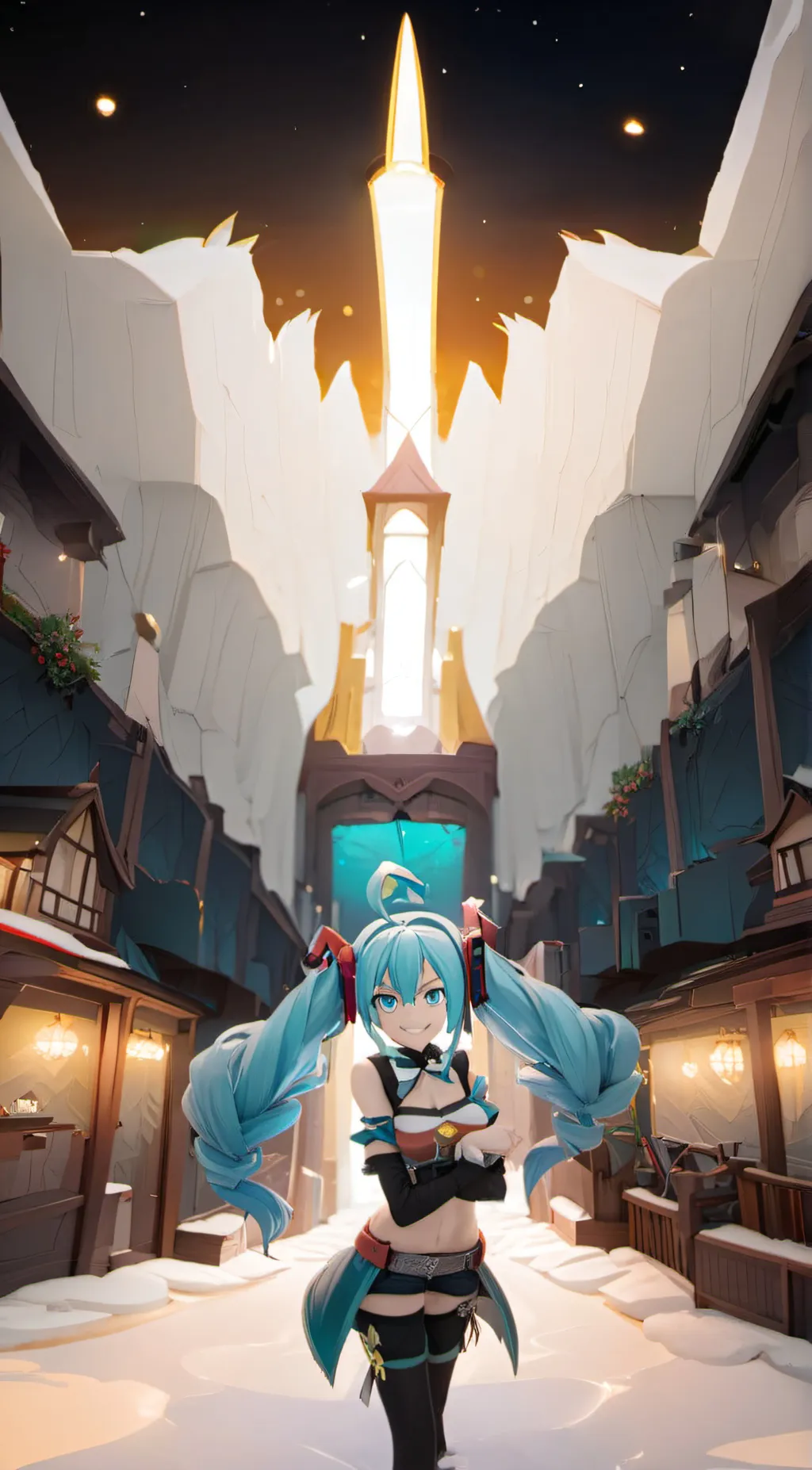 ai character: Miku background