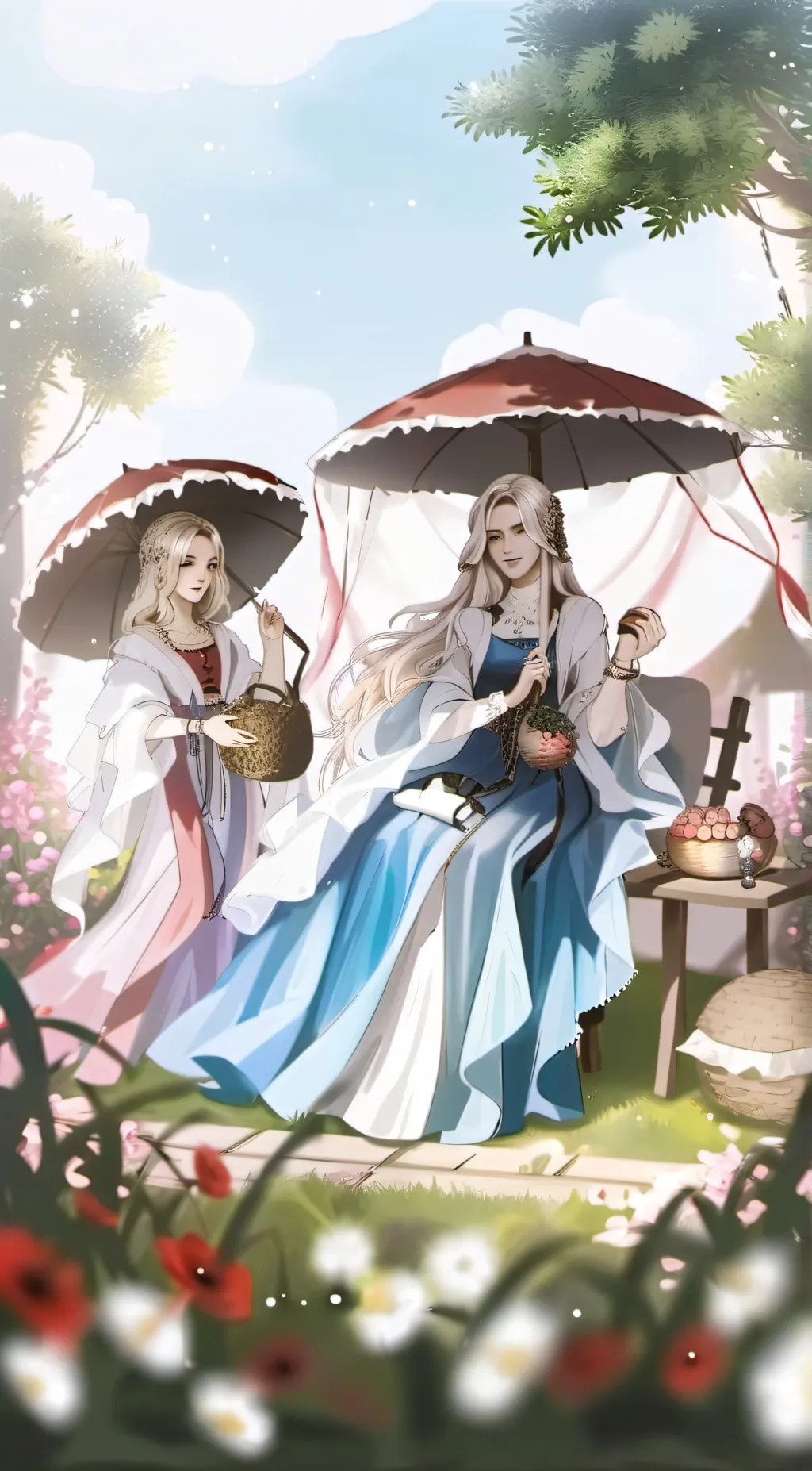 ai character: девушка background