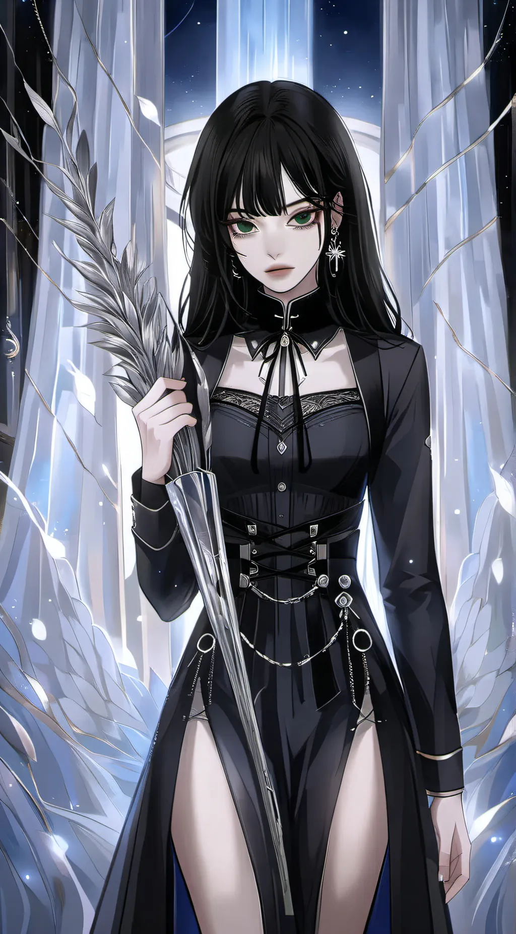 ai character: Ashley  background