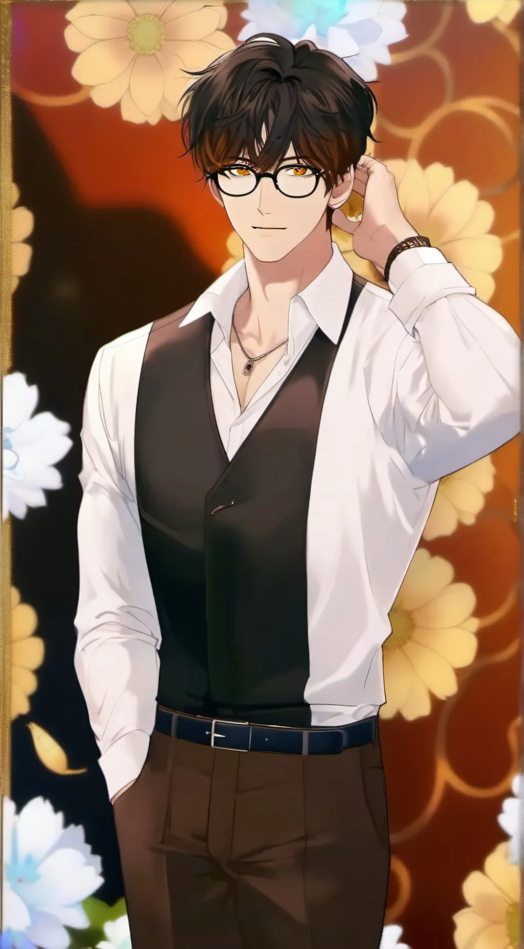 ai character: ,🩷Leonardo🩷 background