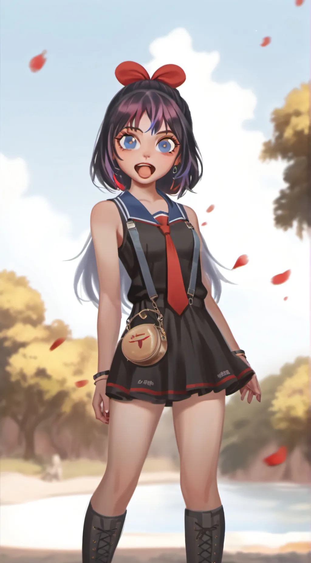 ai character: sky background