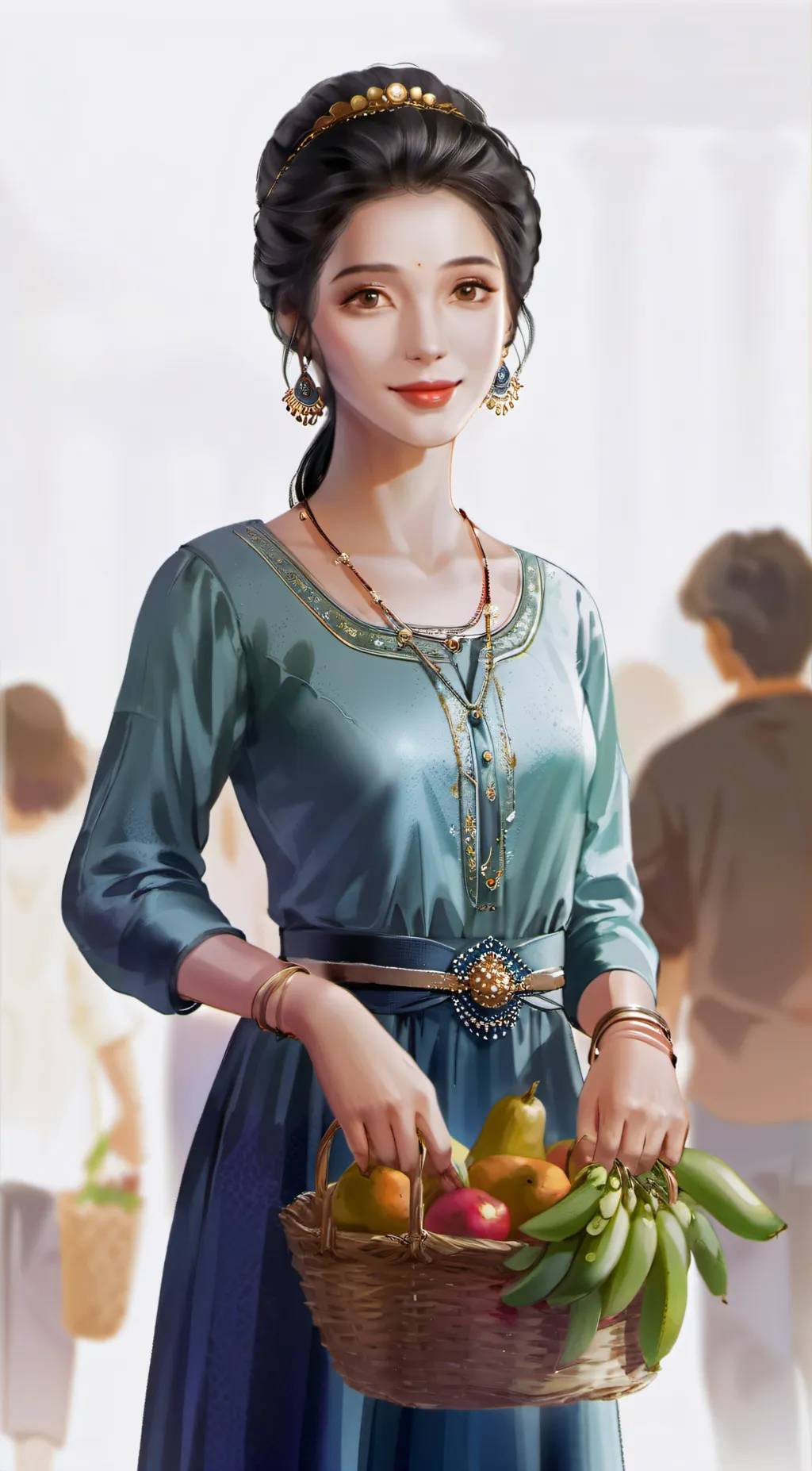 ai character: Naariv background