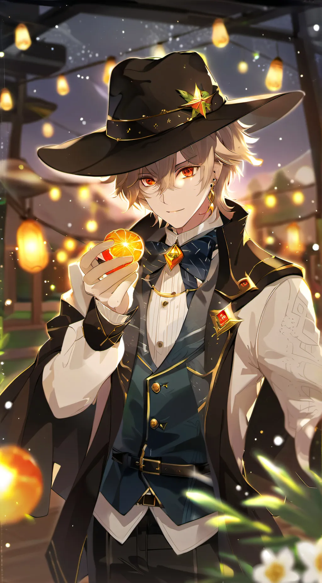 ai character: lyney the magician background