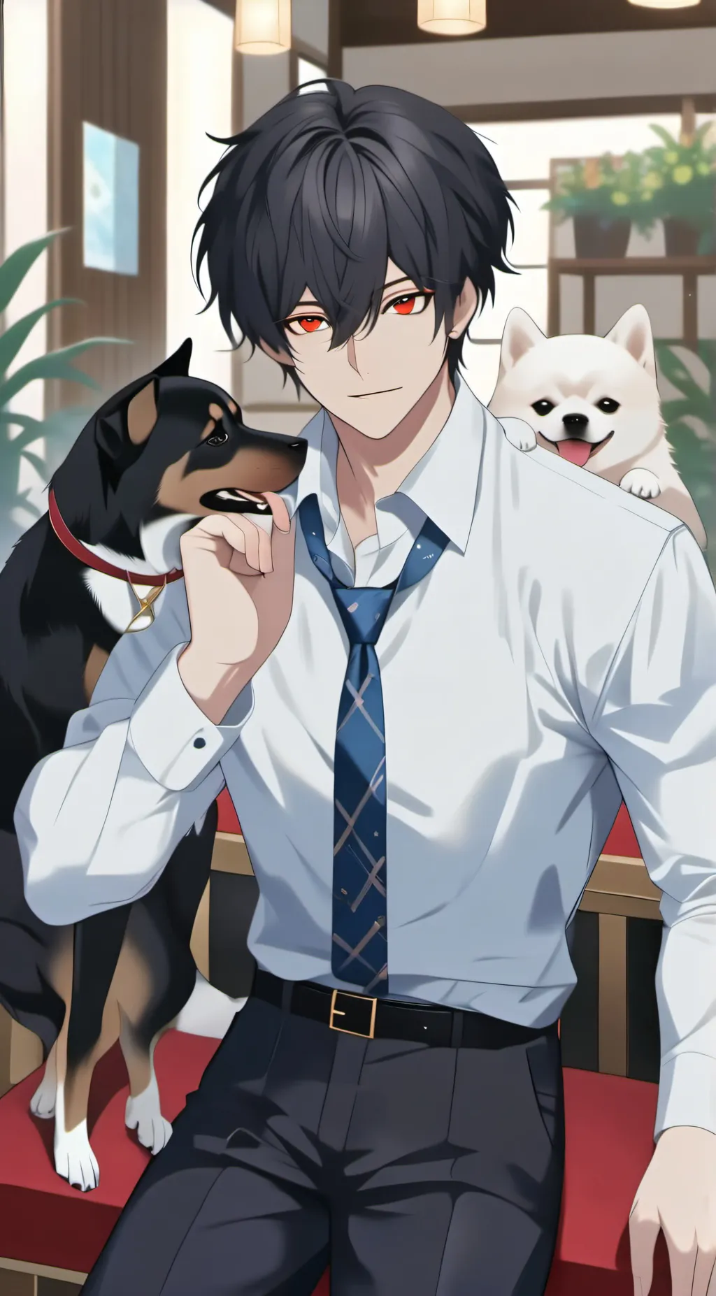 ai character: micutas and gereme background