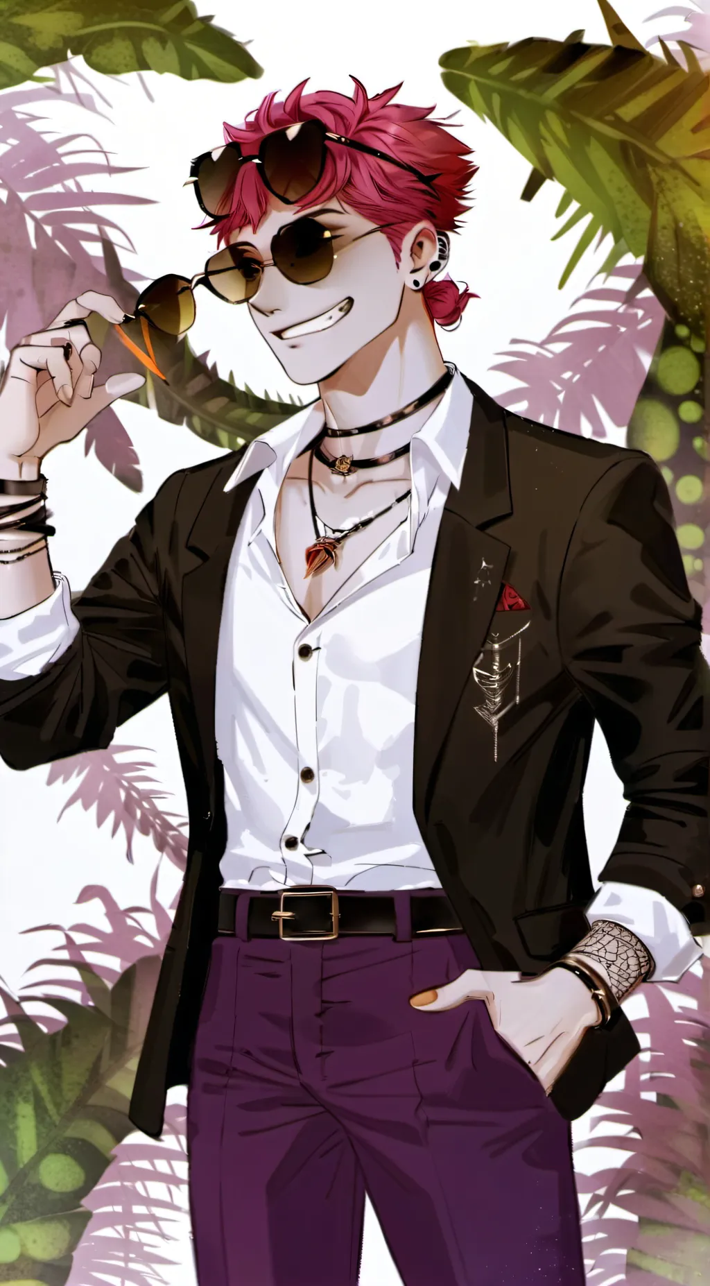 ai character: Monty as a human  background