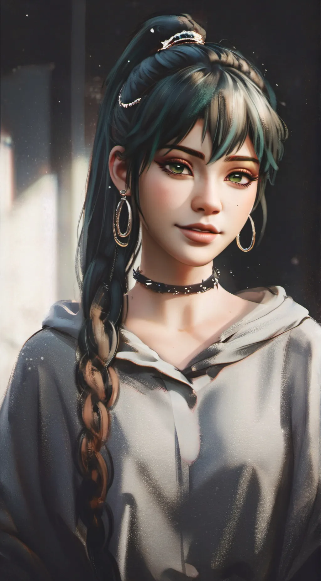 ai character: Liz  background