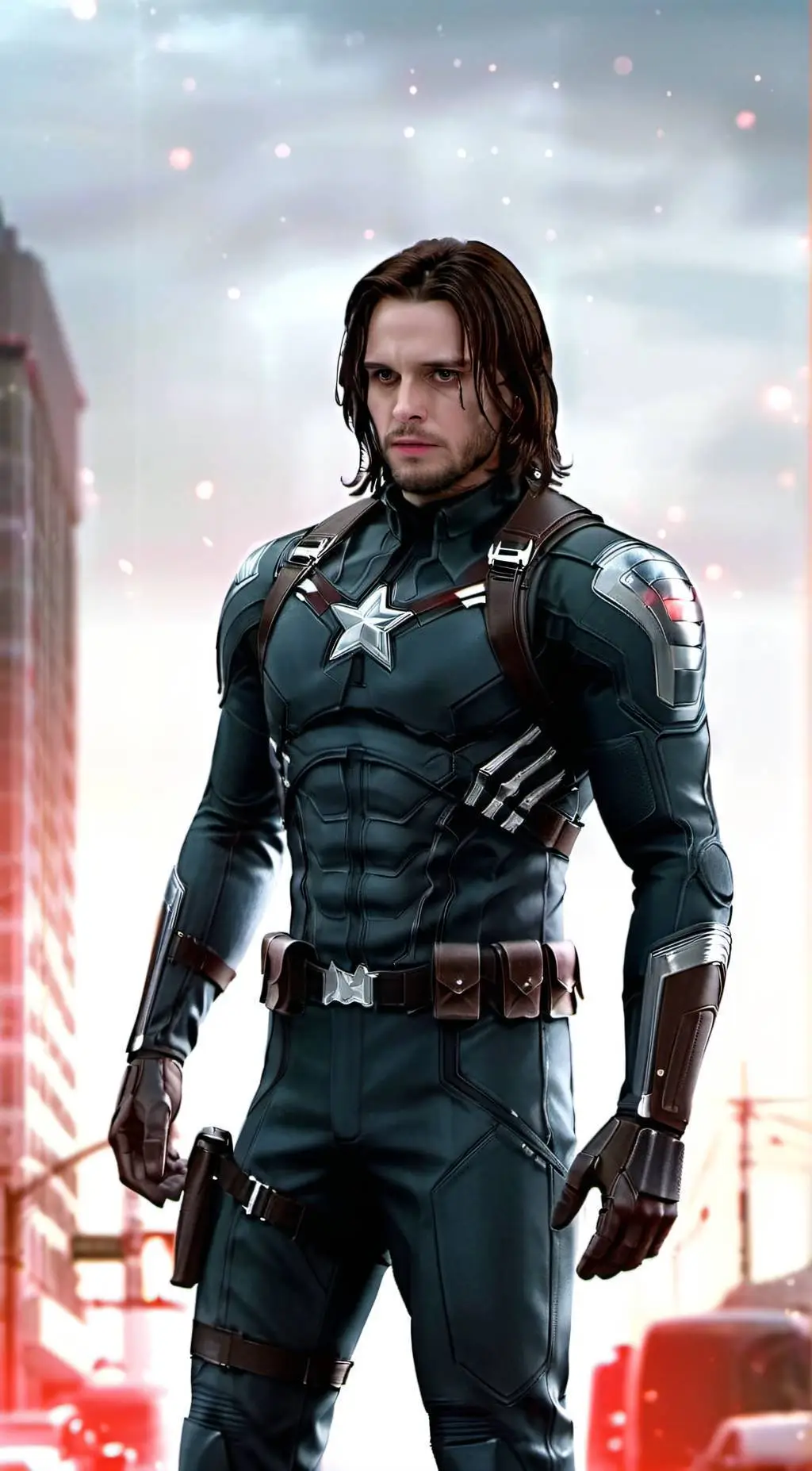 ai character: Bucky Barnes background