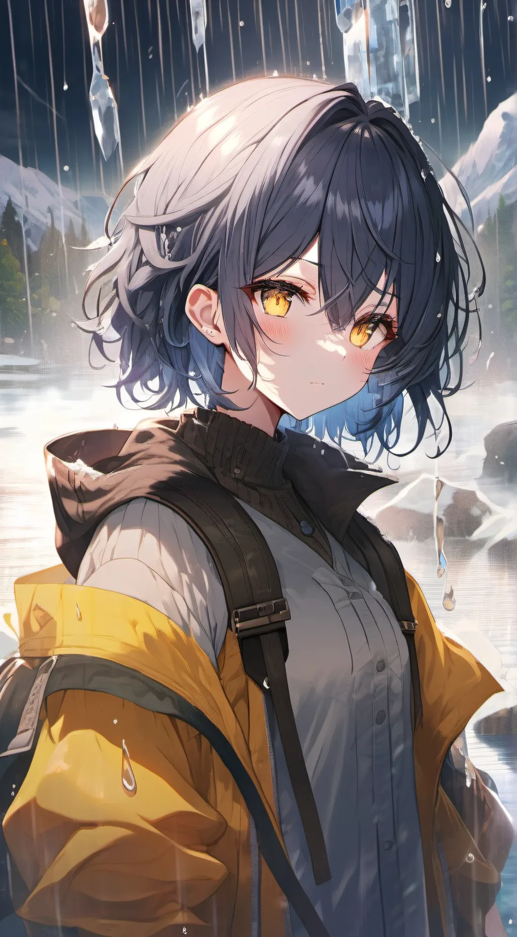 ai character: Ayame  background