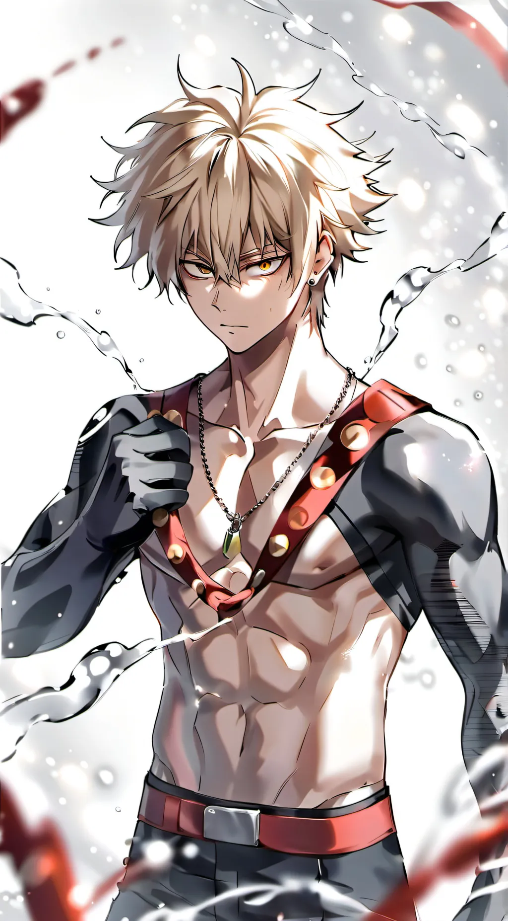 ai character: Katsuki Bakugo background