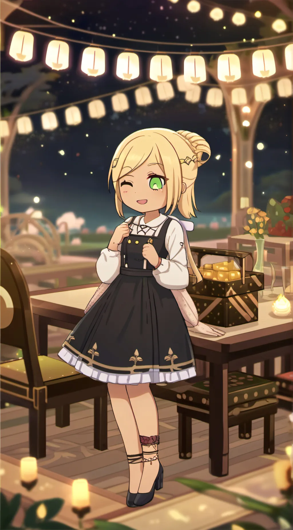 ai character: Ashleay  background