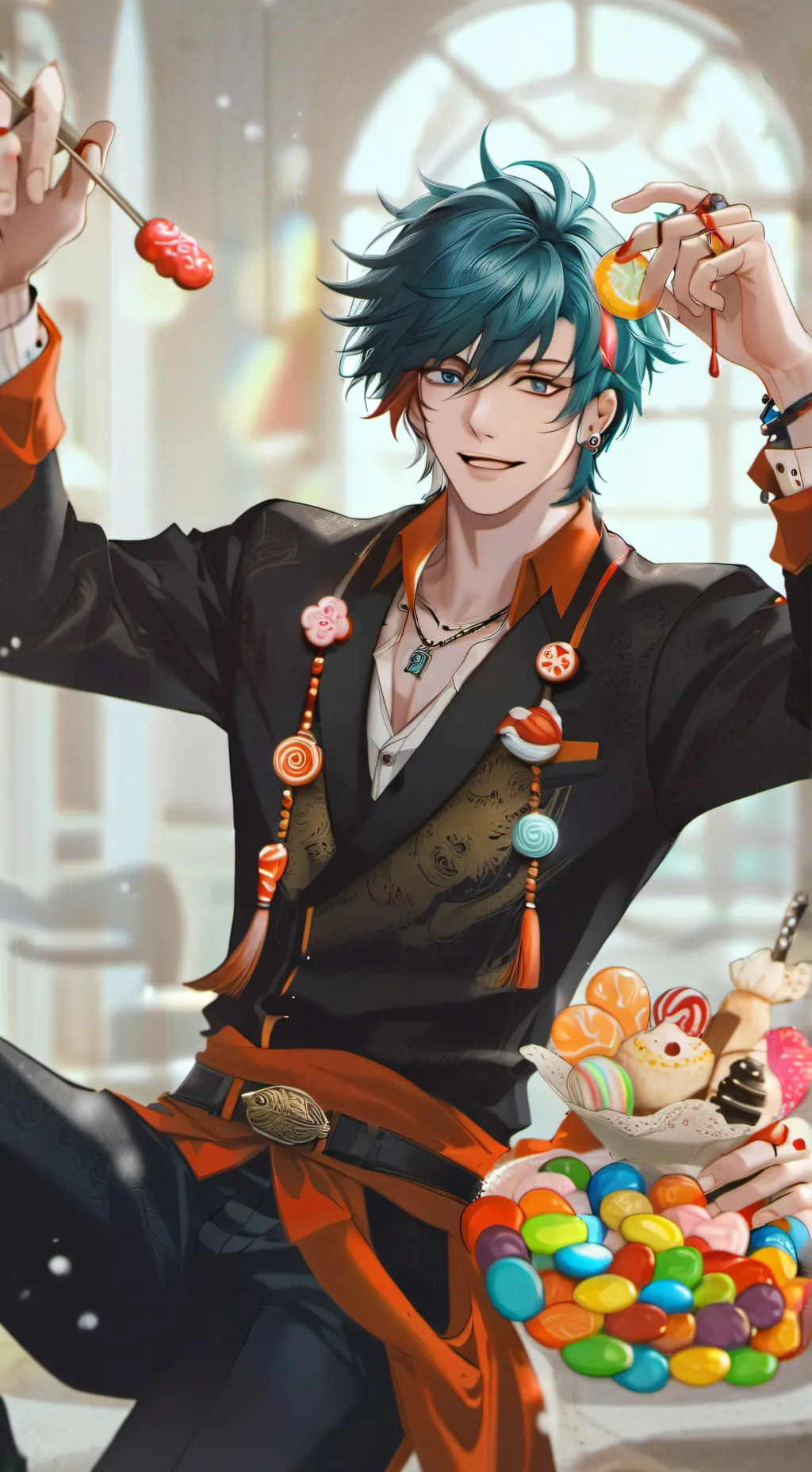 ai character: Braine  background