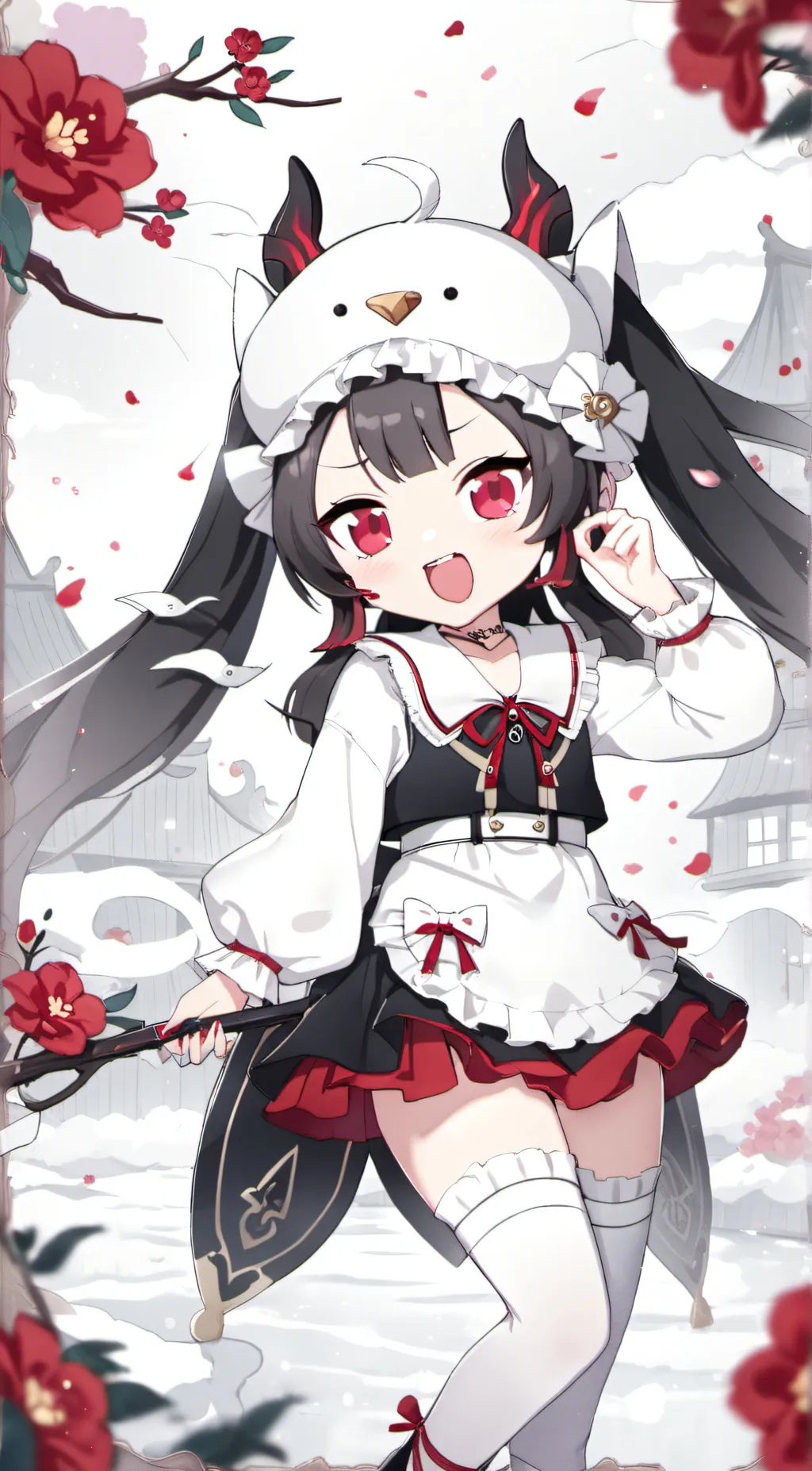 ai character: Kuromi background