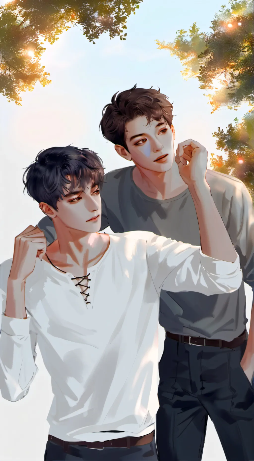 ai character: Beomhan & Heesung background