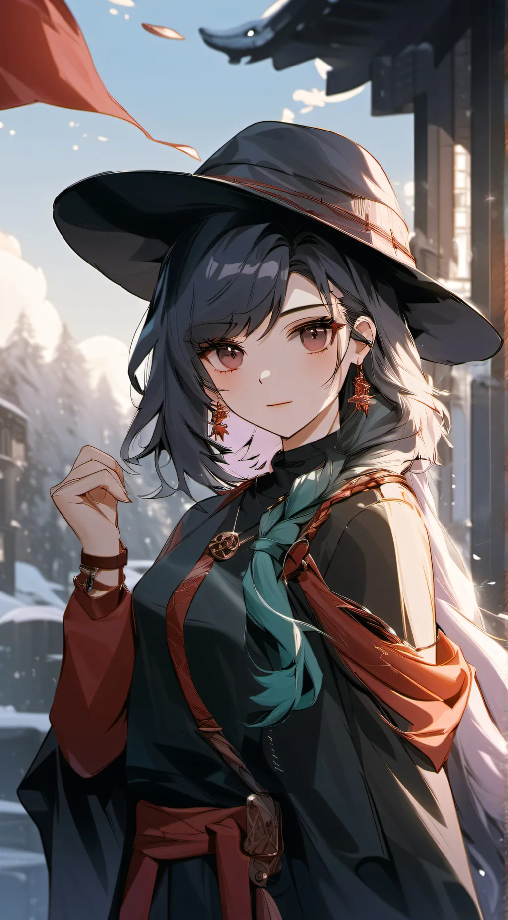 ai character: Aurora background