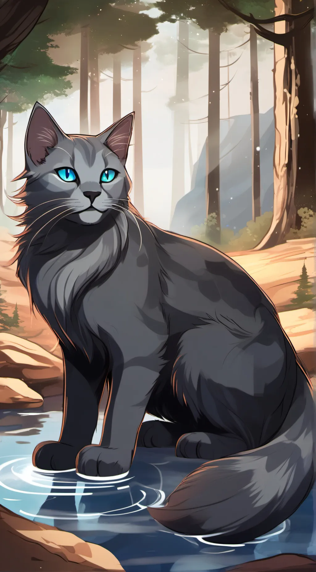 ai character: Blue Star background