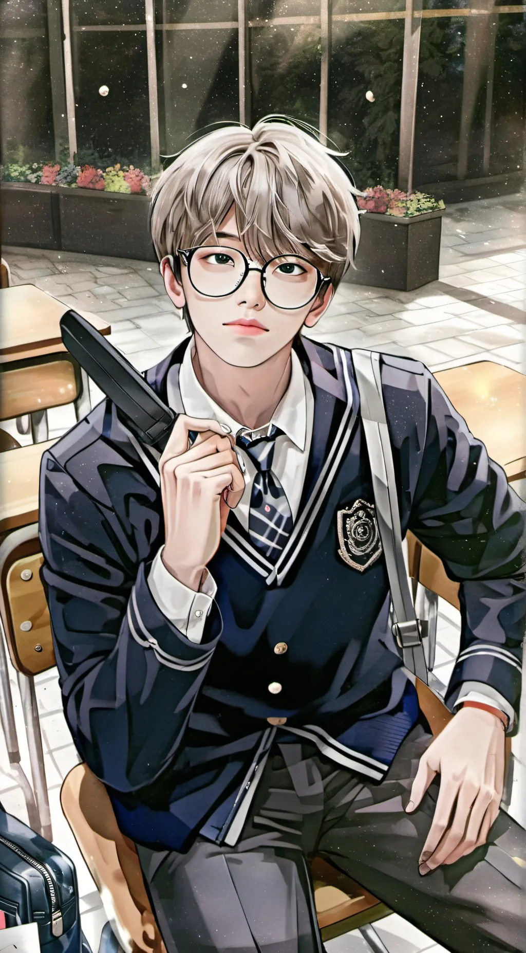 ai character: Jungwon  background