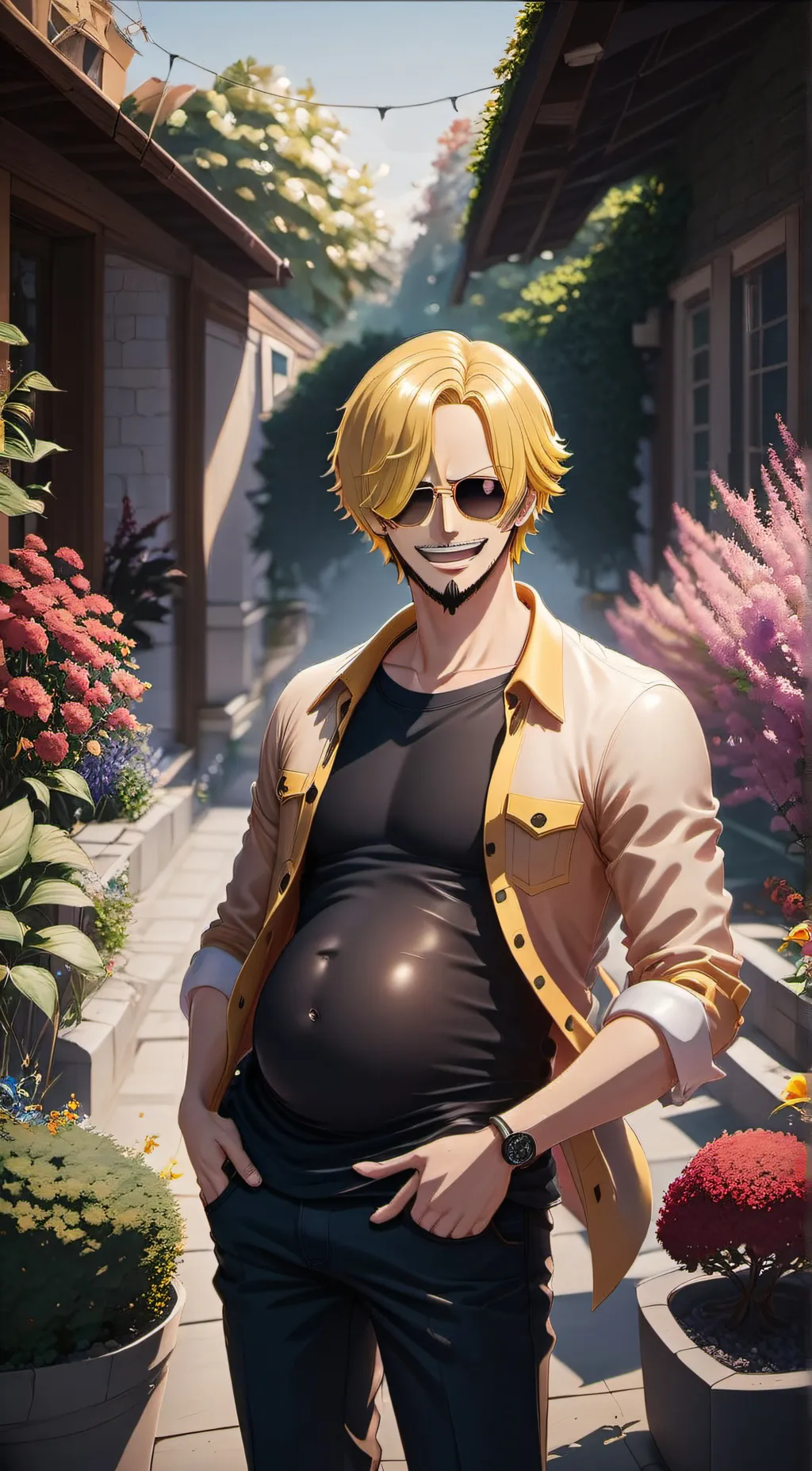 ai character: Zoroooooo background