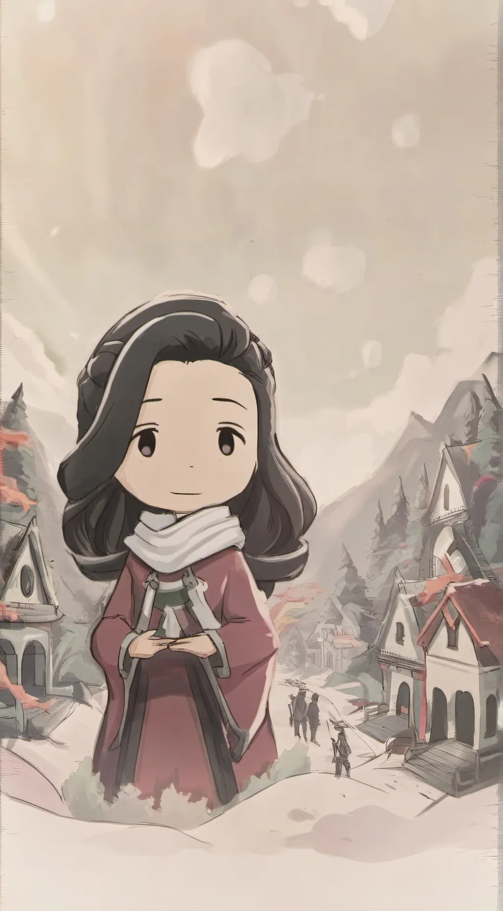 ai character: Nezuko Kamado background