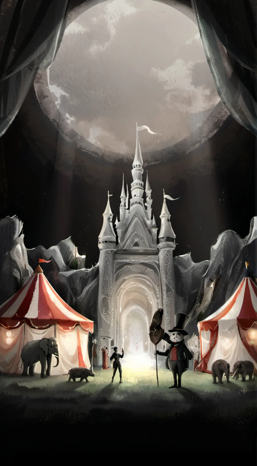 ai character: Tadc maid dress :0 background