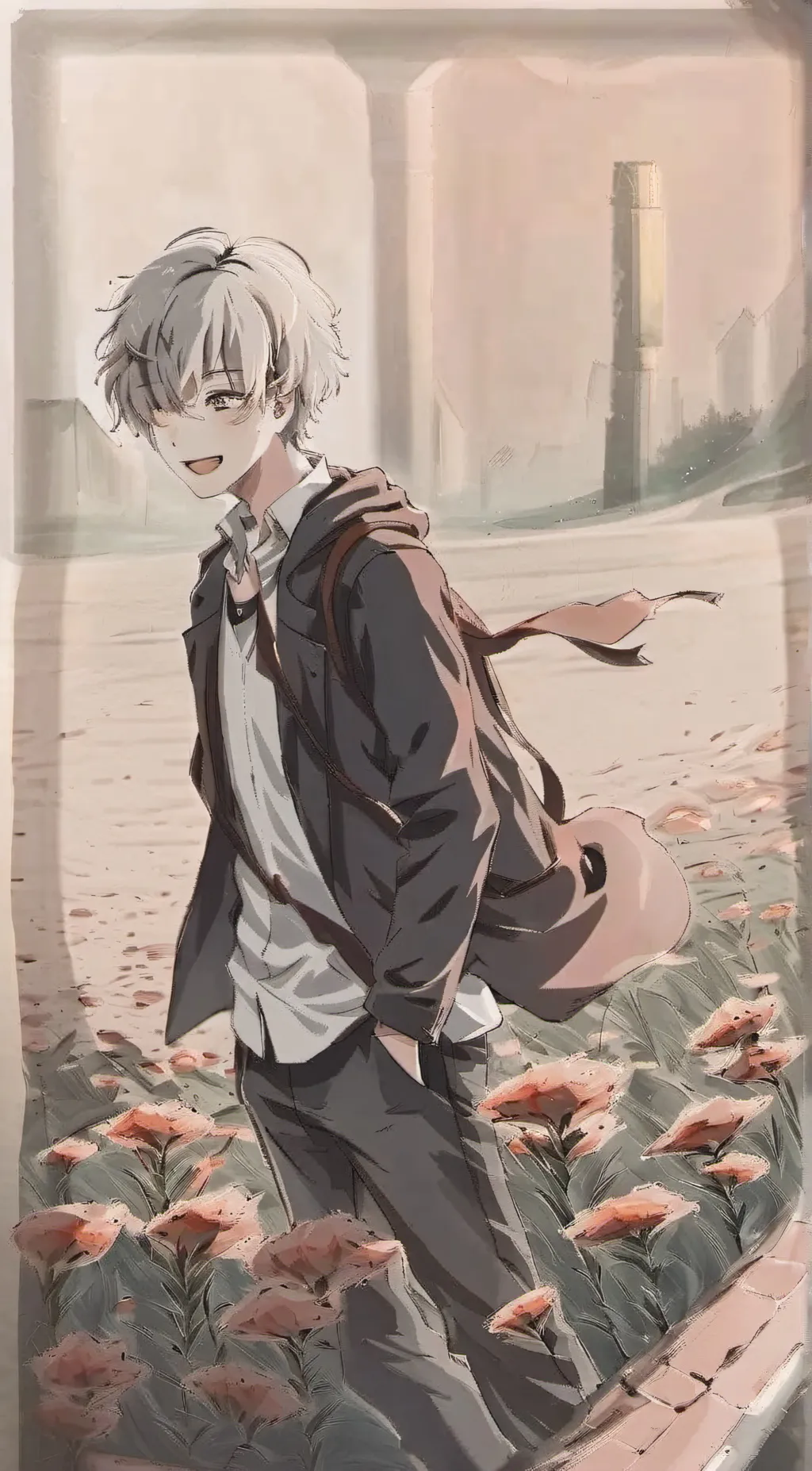 ai character: Lucas  background