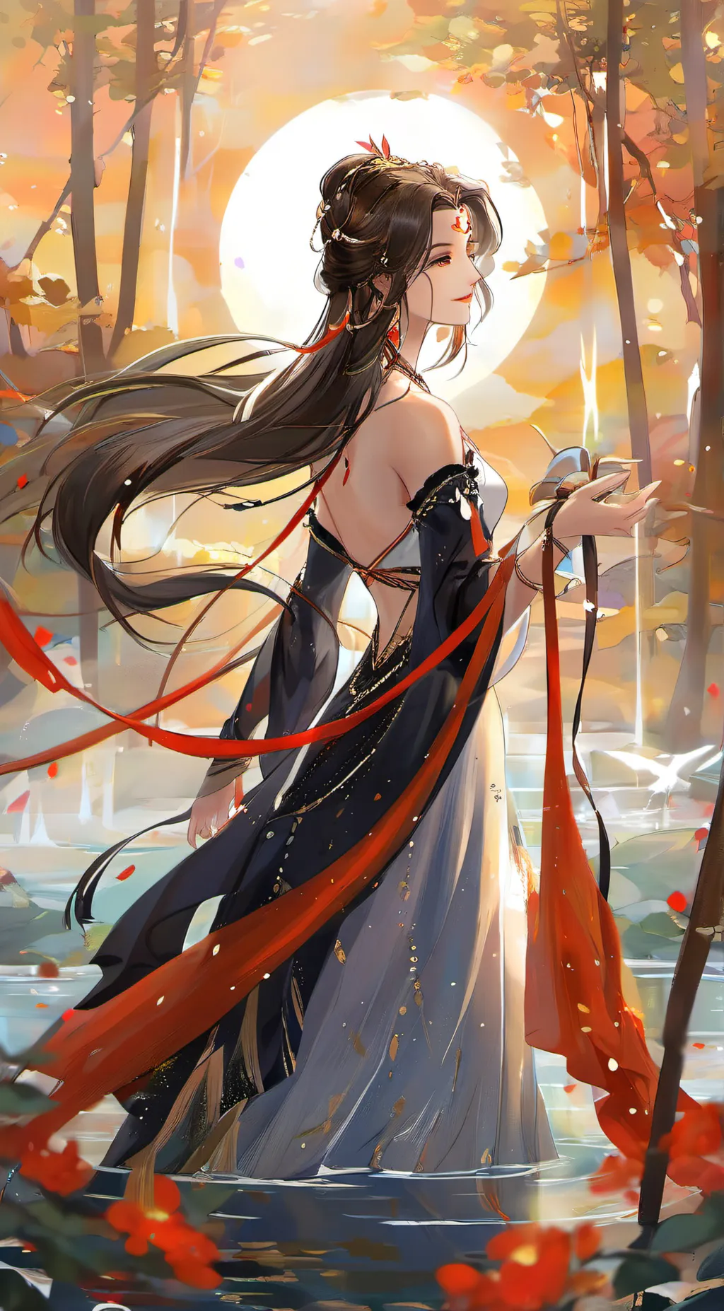 ai character: Marin  background