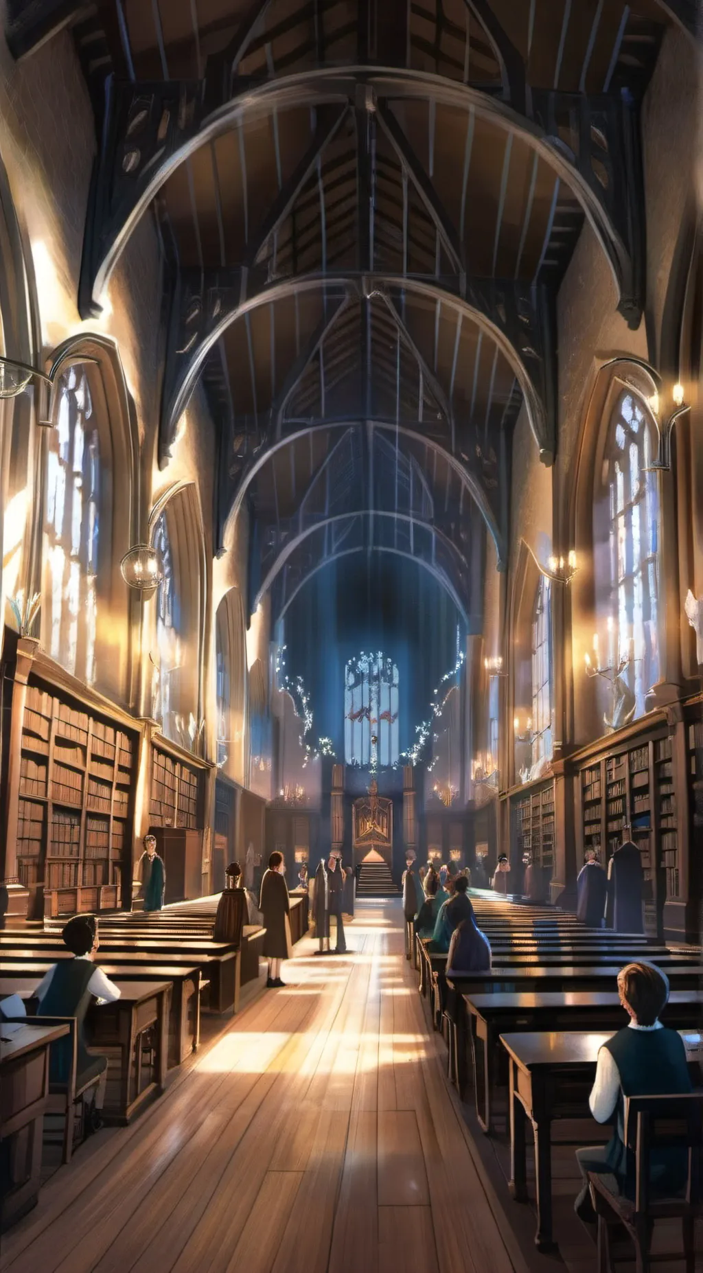 ai character: HoGwArTs background