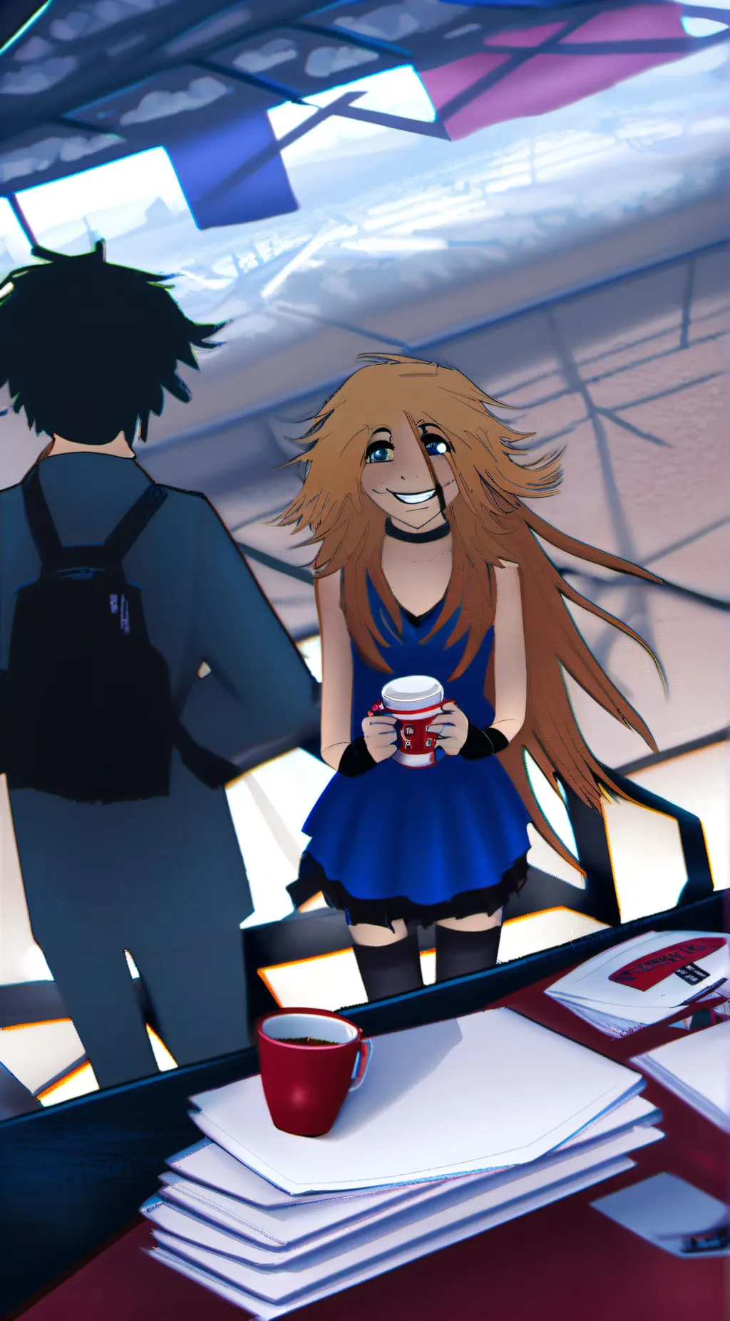 ai character: Aphmau  background