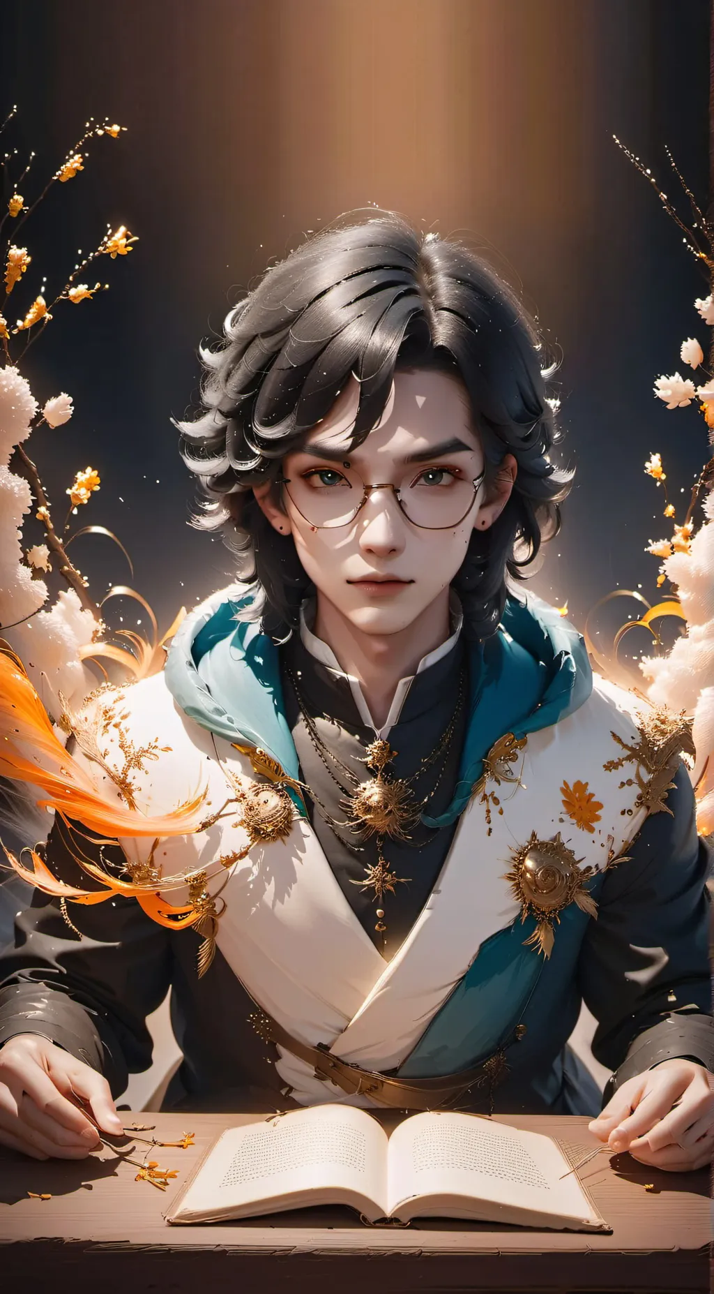 ai character: bliss white background