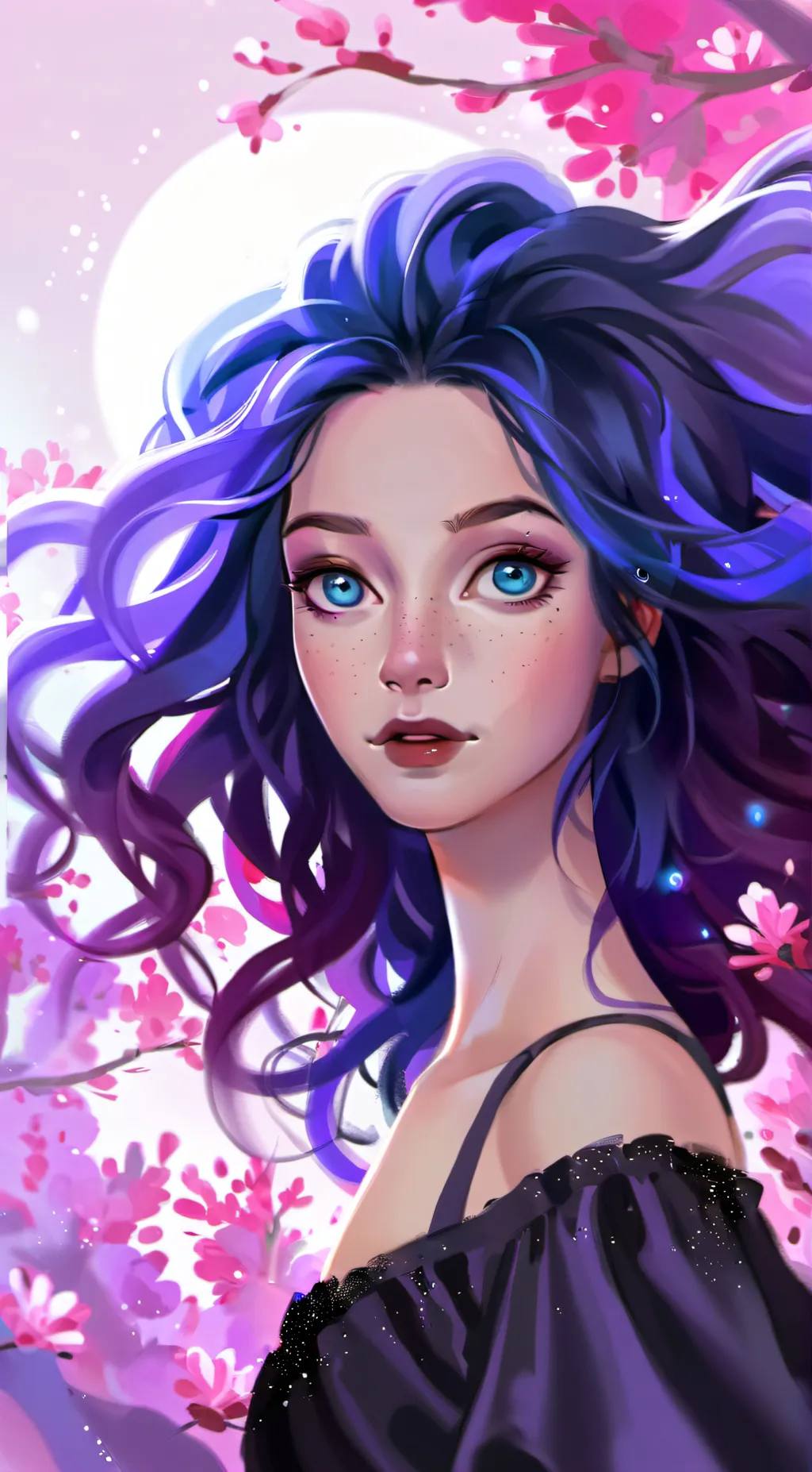 ai character: Sakura background