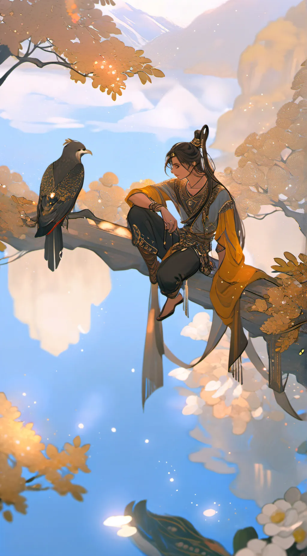 ai character: 🐂 Baozhu ✨️ background